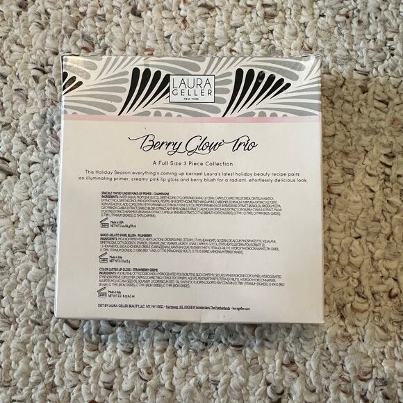 Laura Geller berry glow trio a full size 3 pc collection primer blush lipgloss - Picture 5 of 11
